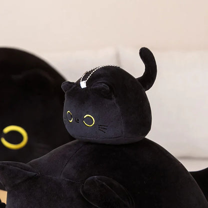 Plush Black Cat Stuffed Toy 9-70cm