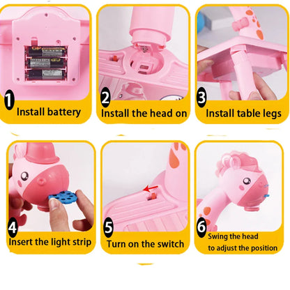 Children LED Projector Drawing Table Painting Table