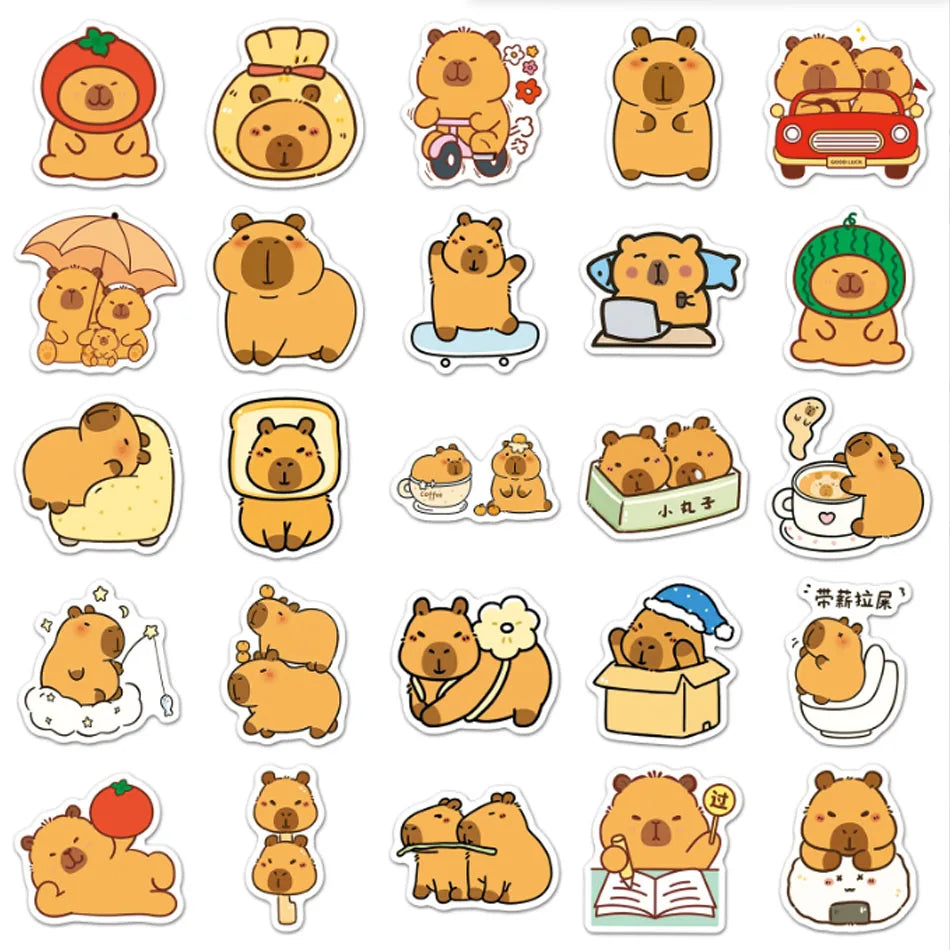 24-Piece Capybara, Stitch & Sanrio Set | Mini Keychain Collectibles | Blind Box