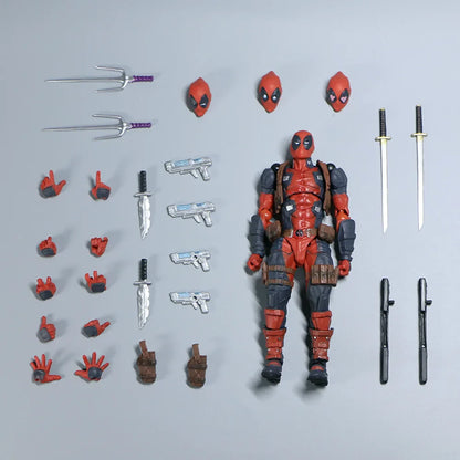 Deadpool 2.0 Grey Action Figure Movable Joints Toy