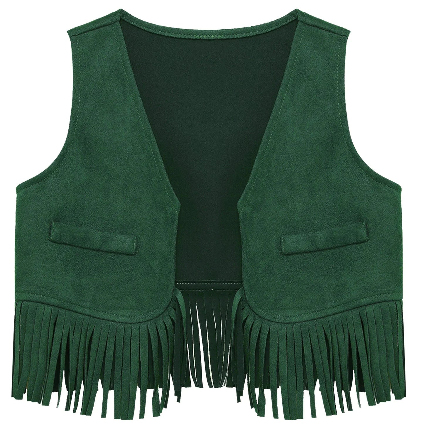 Baby Boys/Girls Western Cowboy Suede Tassels Vest (Age Newborn-24M)