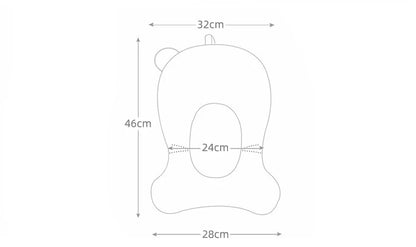 Portable Baby Bath Pad Adjustable Support Seat