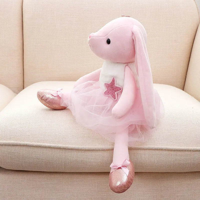 Plush Long Eared Ballerina Stuffed Toy - 35-39cm