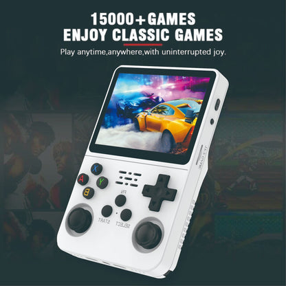 Retro R36S Handheld Video Game Console – 3.5” IPS Screen | 128GB Pocket Player with 10,000+ Preloaded Games | Linux System