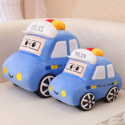 Plush Police Ambulance Taxi Cars Stuffed Toy - 30/40CM