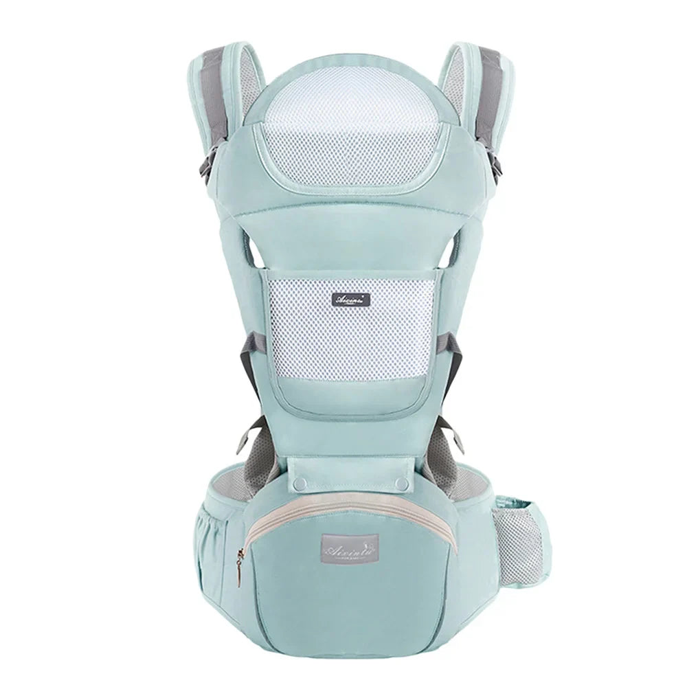 Ergonomic Baby Carrier Backpack Hipseat Carrier Green