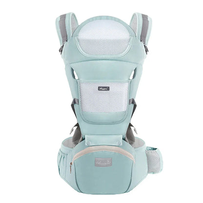 Ergonomic Baby Carrier Backpack Hipseat Carrier Green