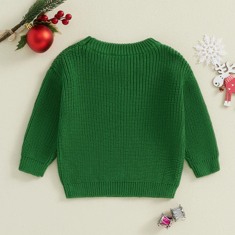 Baby/Toddler Christmas “Mini” Ribbed Jumper (Age Newborn-4YRS)