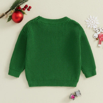 Baby/Toddler Christmas “Mini” Ribbed Jumper (Age Newborn-4YRS)