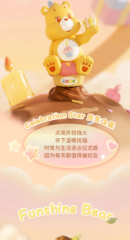 MINISO Care Bears Healing Planet Series Blind Box Mystery Box Caixa Sorpresa Girls Anime Figures Cute Model Birthday Gift