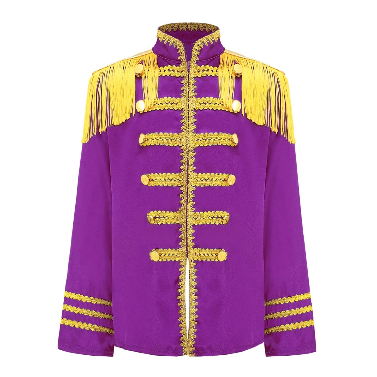 Girls 60s Retro Band Musician Costume Tassel Jacket (Age 6-16 YRS)