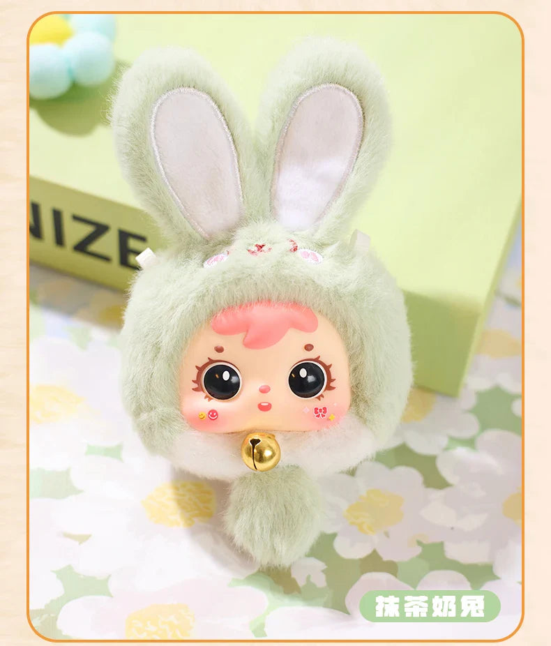Samuel Mini Fortune Bunny & Baby Animals Blind Box - Cute Vinyl Plush Doll Bag Charm Set, Adorable Girl's Gift Collection
