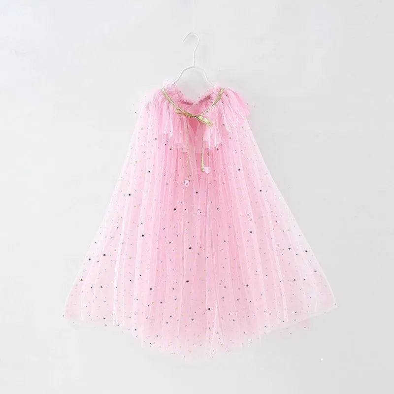 Girls Princess Sequin Dress Up Cape (24M-12 YRS)