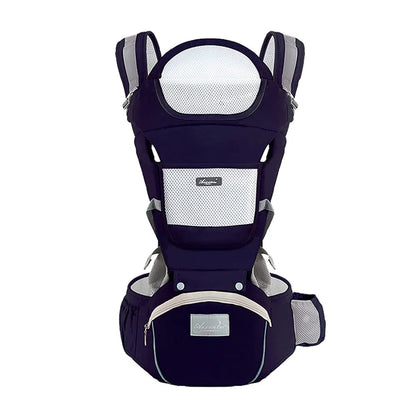 Ergonomic Baby Carrier Backpack Hipseat Carrier Navy