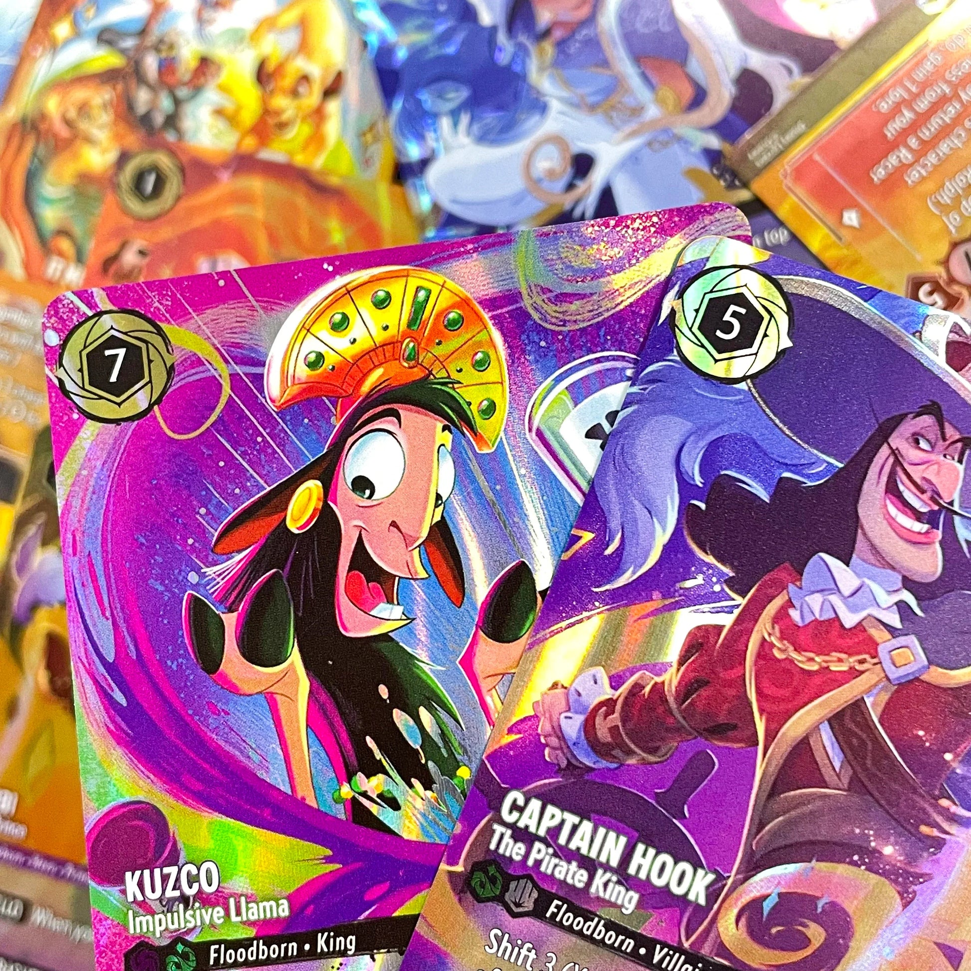 Lorcana Proxy Chapter 8 – Enchanted Foil TCG Card Set | Mushu, Perdita, Bambi, Lilo, Jasmine, Kuzco | English Edition