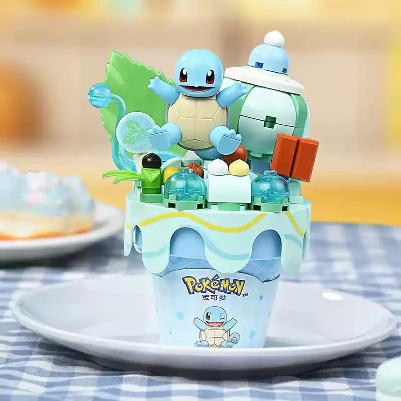 Pokémon Ice Cream Cone Building Block Toys Pikachu Jigglypuff Eevee