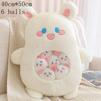 Plush Panda Koala Capybara Pudding Bag Stuffed Toy 35-50cm