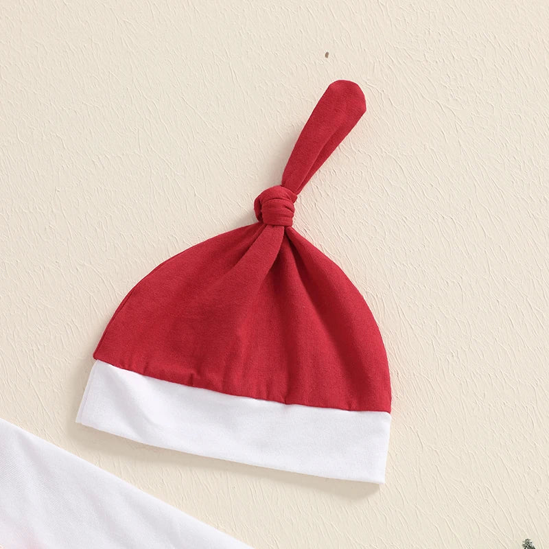 Baby Boys Christmas Gentleman Bodysuit Trousers & Hat Outfit (Age Newborn - 18M)