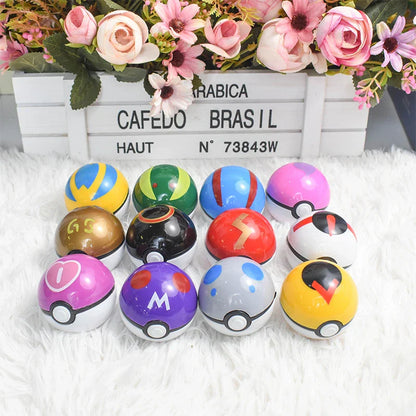 Petelf GO Poké Ball Toys – Pokémon 12 Pack with Figures | Collectible Battle Set