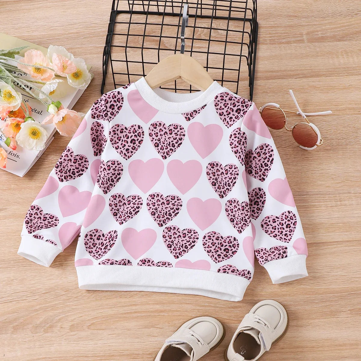Girls Heart Pullover Top (Age 3-6YRS)