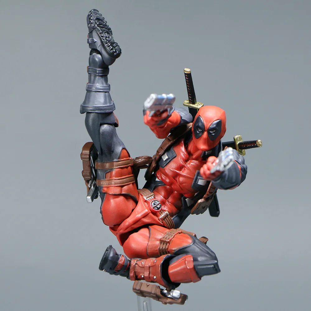 Deadpool 2.0 Grey Action Figure Movable Joints Toy