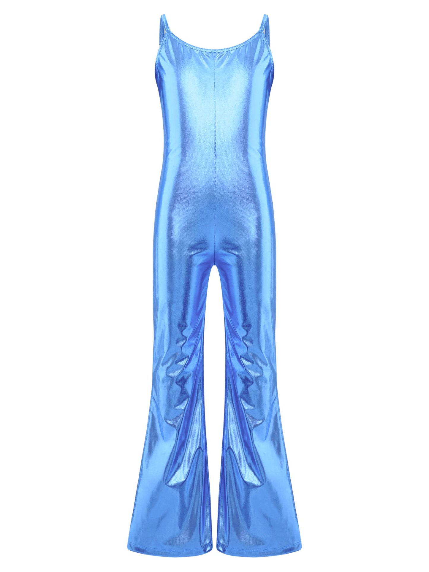 Girls Metallic Gymnastic Jumpsuit (Age 4-16YRS)