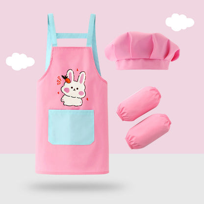 Kids Cooking Costume Apron & Hat Set (Age 24M-12 YRS)