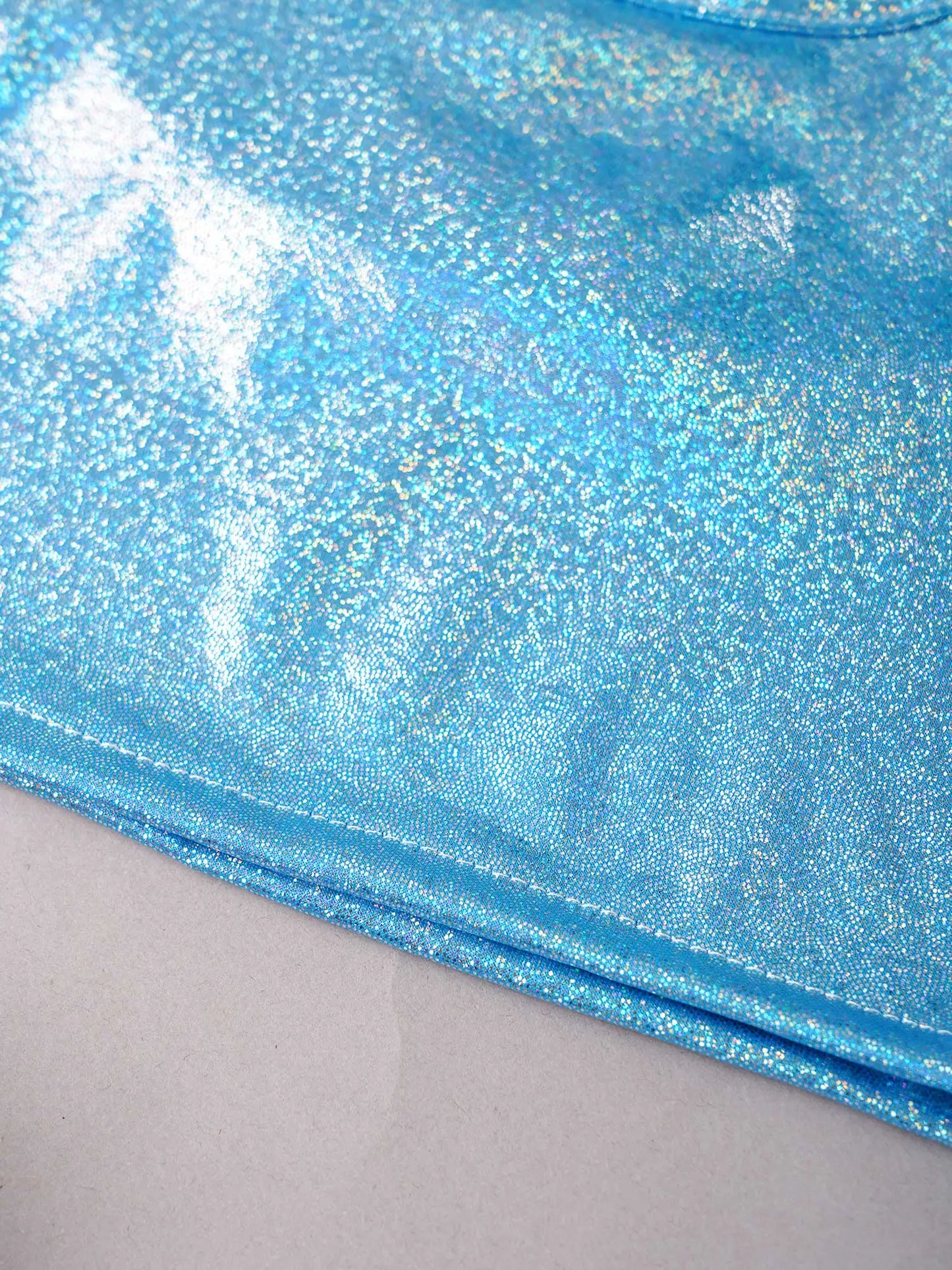 Girls Metallic Shiny Sleeveless Crop Top (Age 24M-16 YRS)