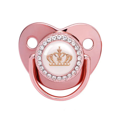 Baby Rhinestone Bling Pacifier Dummy Clip