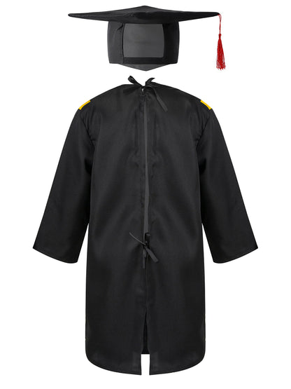 Kids Graduation Gown With Tassel Cap (Age 4-12YRS)