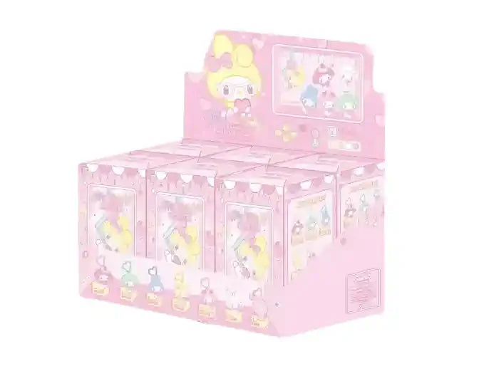 Miniso Top Toy Sanrio My Melody 50th Anniversary Milk Candy Series Plush Keychains Single Blind Box 6 Pack