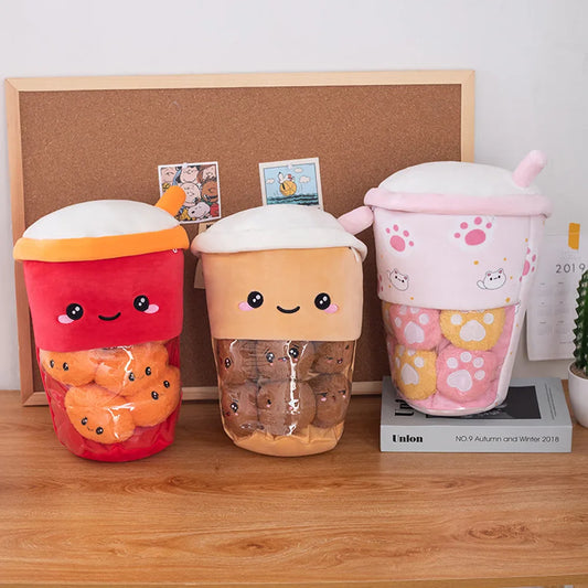 Plush Boba Milk Tea Stuffed Toy - 40cm