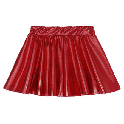 Girls Metallic Pleated Skirt (Age 2-16 YRS)