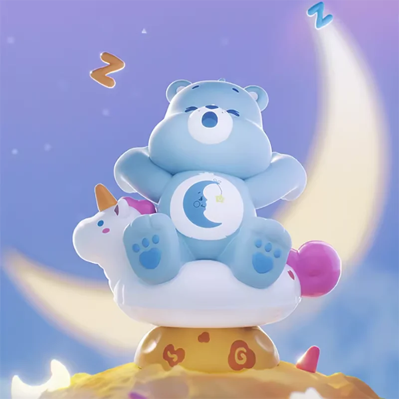 MINISO Care Bears Healing Planet Series Blind Box Mystery Box Caixa Sorpresa Girls Anime Figures Cute Model Birthday Gift Bedtime Bear