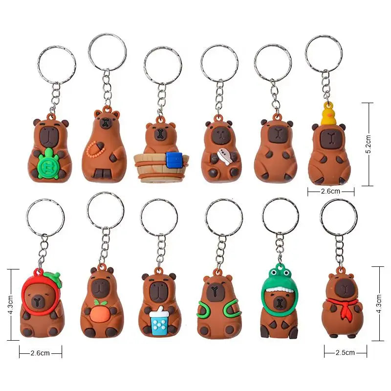 24-Piece Capybara, Stitch & Sanrio Set | Mini Keychain Collectibles | Blind Box