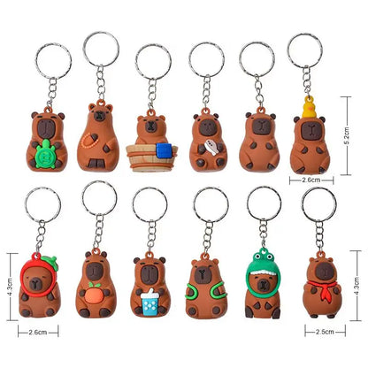 24-Piece Capybara, Stitch & Sanrio Set | Mini Keychain Collectibles | Blind Box