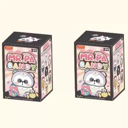 Genuine Mr.Pa Candy Series Blind Box Little Panda Candy Vinyl Face Doll Bag Pendant Mystery Box Kawaii Collect Toy Girl'S Gift Random 2pcs