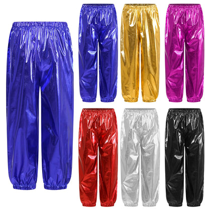 Kids Metallic Dance Trousers (Age 24M-16 YRS)