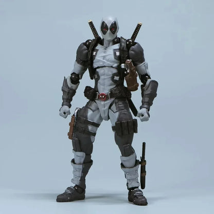 Deadpool 2.0 Grey Action Figure Movable Joints Toy