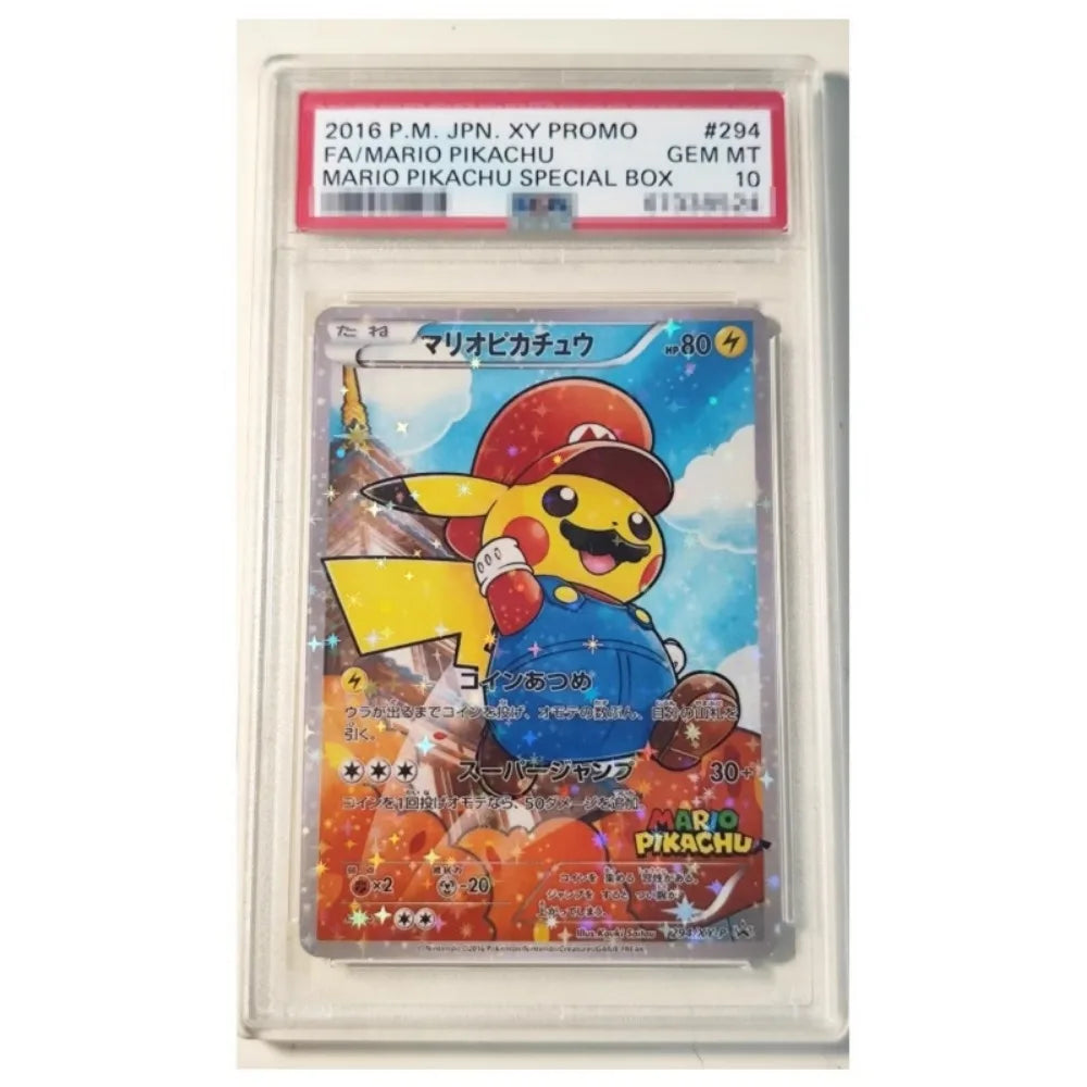 DIY Pokemon PTCG Cosplay P10 Rating Card Pinka 9PCS/Set Anime Peripheral Game Collection Card Holiday Gift