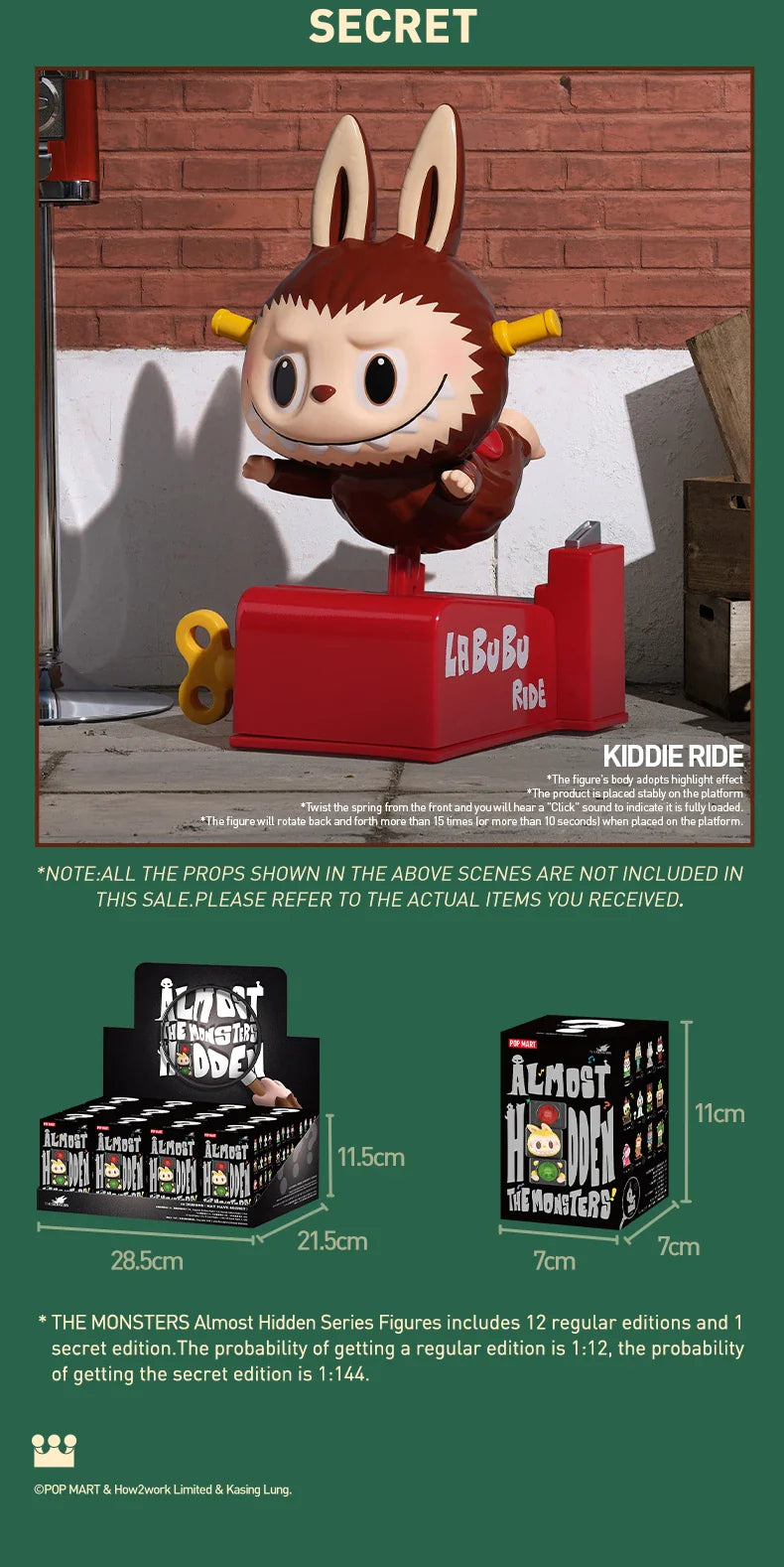 POP MART THE MONSTERS Almost Hidden Series Blind Box Toys Kawaii Anime Action Figure Caixa Caja Surprise Mystery Box Dolls Girls