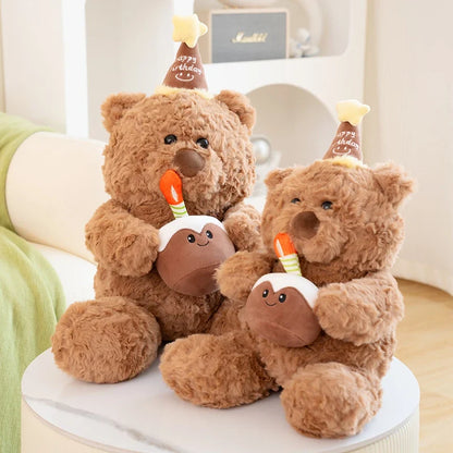 Plush Fluffy Cake Teddy Bear Stuffed Toy 40-50cm