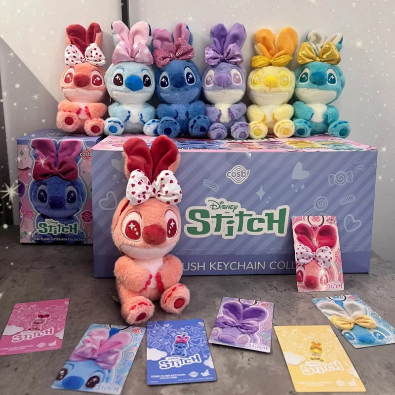 Disney Stitch Cosbi Plush Keychain Blind Box