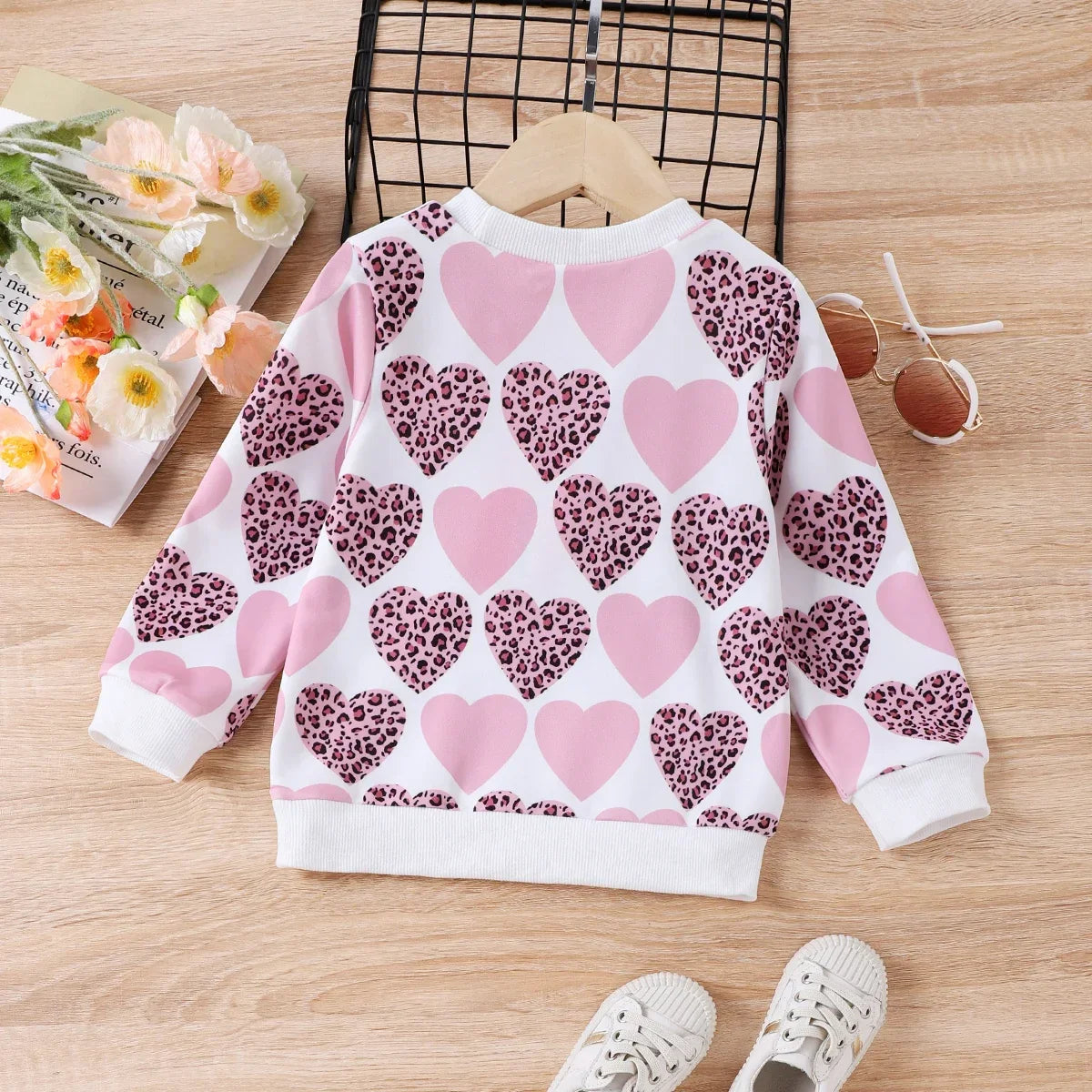 Girls Heart Pullover Top (Age 3-6YRS)