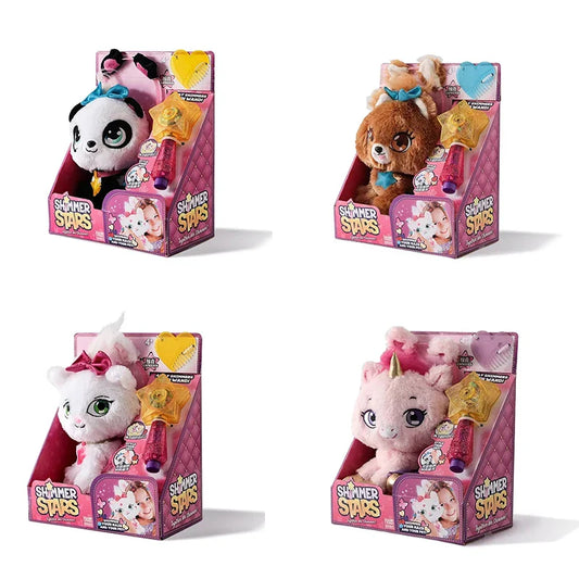Shimmer Stars Plush Cat Stuffed Toy