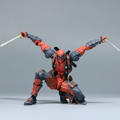 Deadpool 2.0 Grey Action Figure Movable Joints Toy