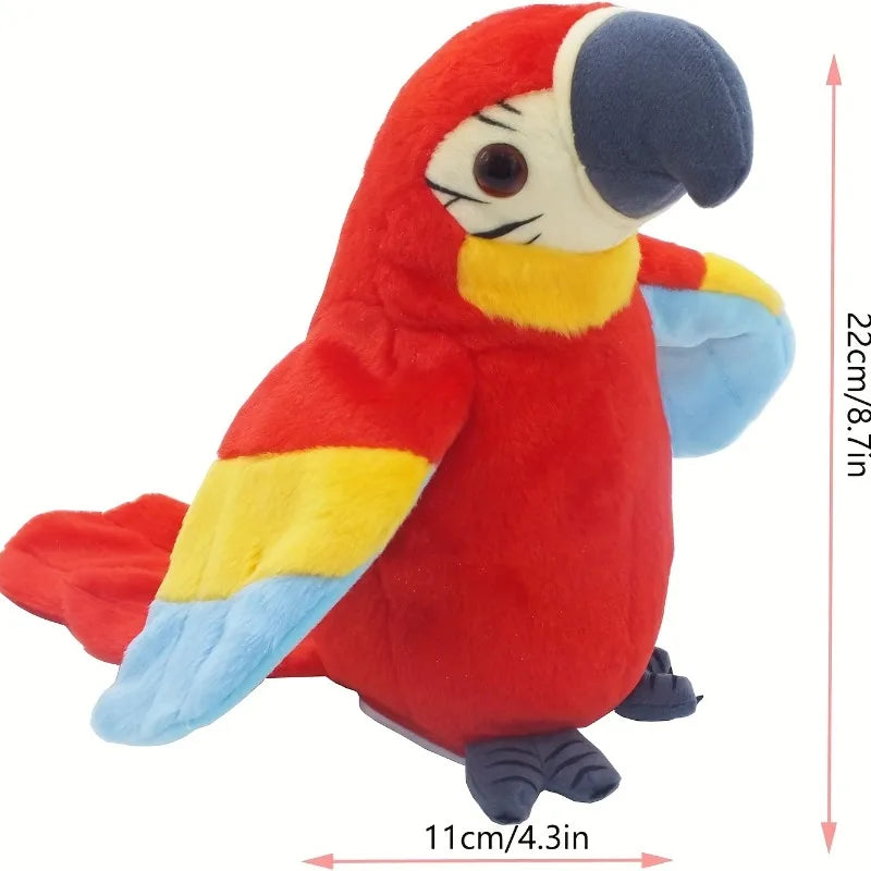 Talking Parrot Toy Mimicry Pet Speaking Plush Toy