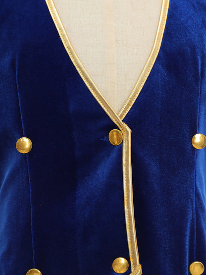 Boys Medieval Renaissance Tailcoat Vest Costume (Age 6-16YRS)