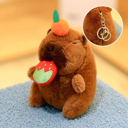 Plush Cute Capybara Stuffed Toy Hoodie with Wings - 12cm 13