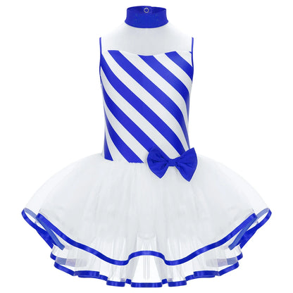 Girls Ballerina Fairy Prom Leotard Dress (Age 4-14 YRS)
